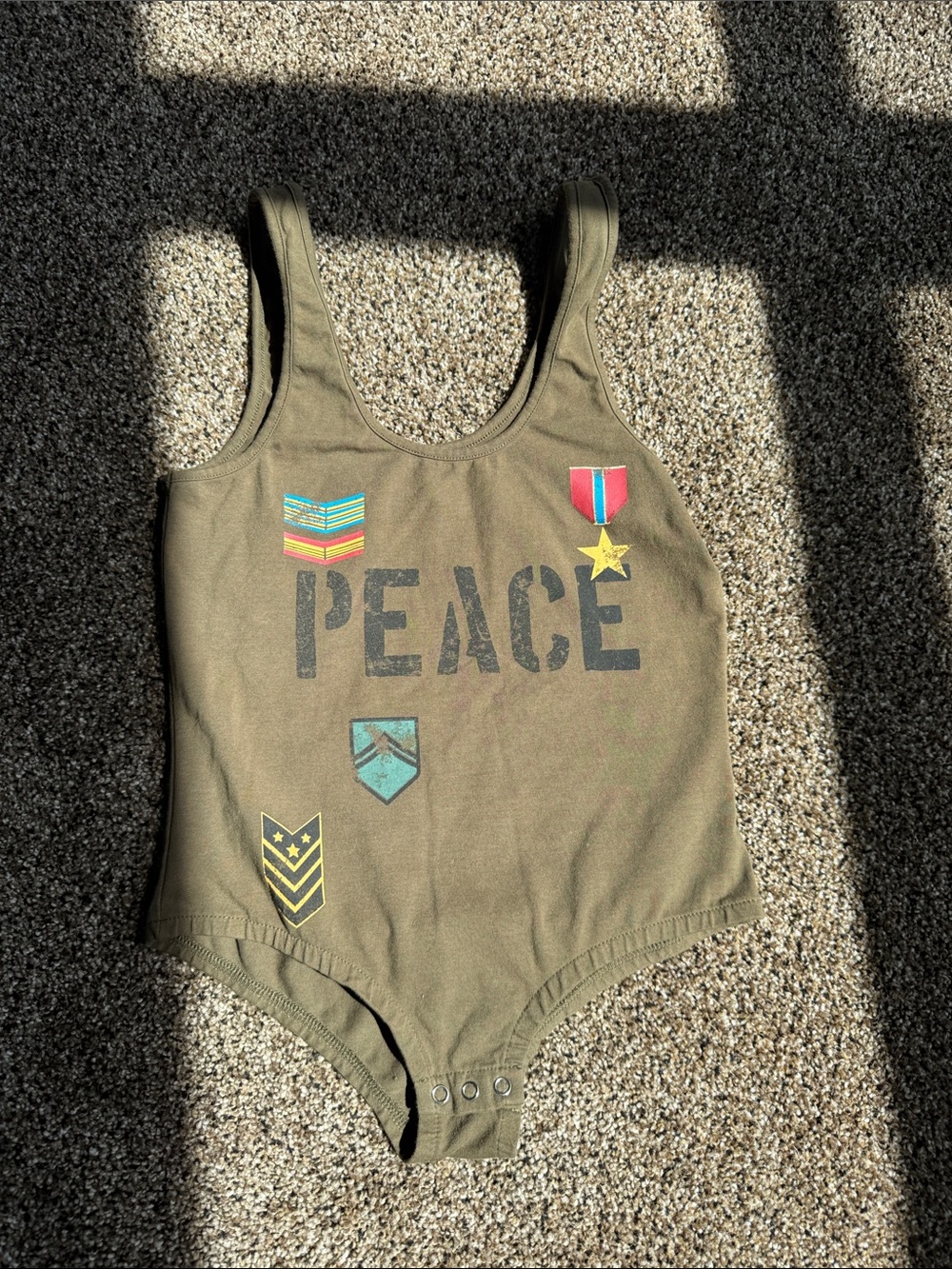 Chaser Army Green Bodysuit
